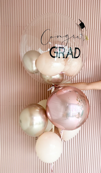 Bouquet Congrats Grad- Esfera balloons inside