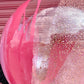 Esfera purpurina y pintura slime
